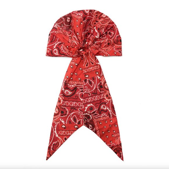 Zara Red Print Head Wrap NWT - Picture 5 of 6